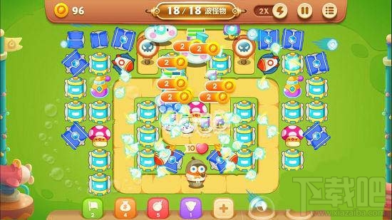 保卫萝卜3游乐场第37关金萝卜通关攻略