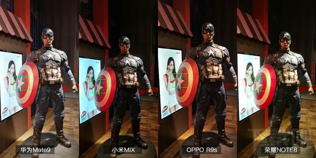华为Mate9和小米MIX/OPPOR9s/荣耀note8拍照对比:哪款拍照效果好?