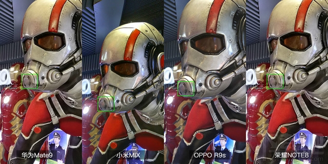 华为Mate9和小米MIX/OPPOR9s/荣耀note8拍照对比:哪款拍照效果好?