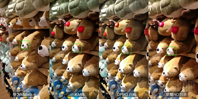 华为Mate9和小米MIX/OPPOR9s/荣耀note8拍照对比:哪款拍照效果好?