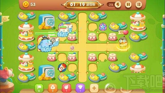 保卫萝卜3游乐场第40关金萝卜通关攻略