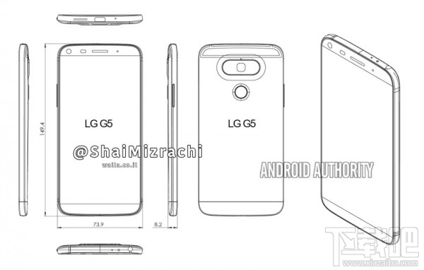LG曝光 G6背面渲染图 2月发售