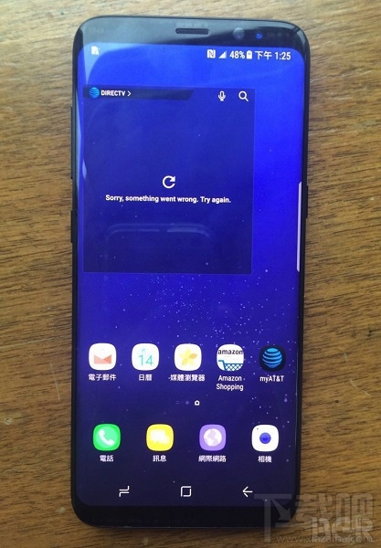 外媒曝光 Galaxy S8 真机亮屏图