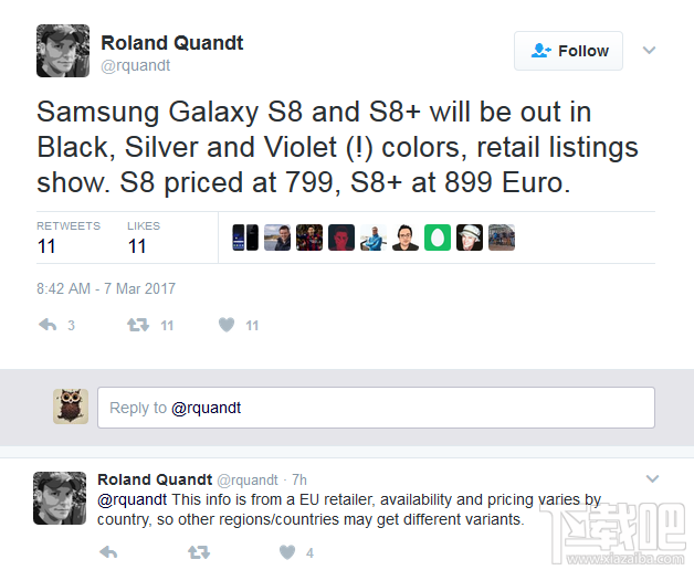 三星Galaxy S8本月发布售5800元起