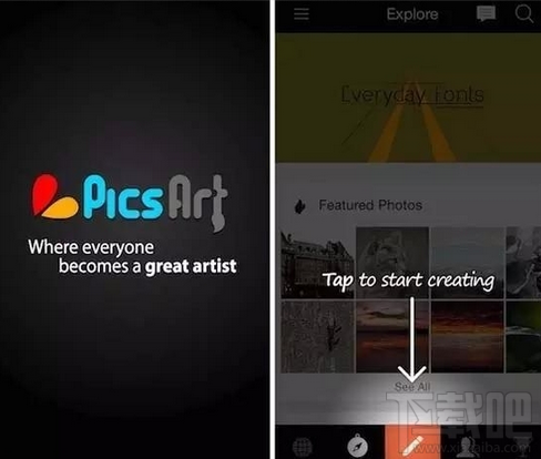 picsart怎么制作透明手机图片?