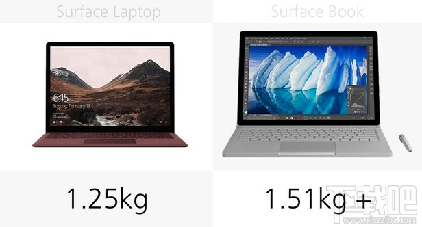 Surface Laptop和Surface Book规格参数对比
