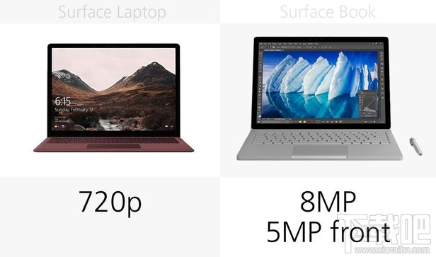 Surface Laptop和Surface Book规格参数对比