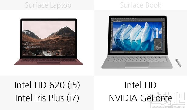 Surface Laptop和Surface Book规格参数对比