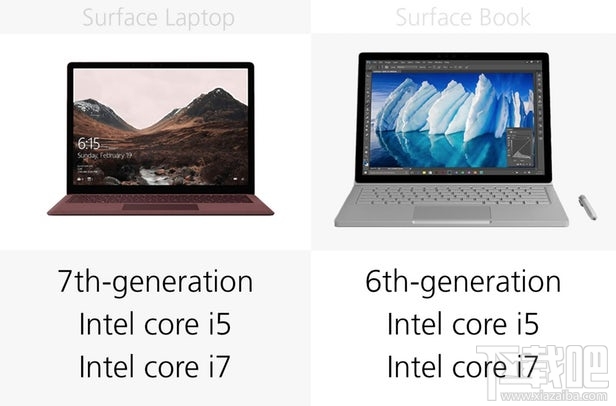 Surface Laptop和Surface Book规格参数对比
