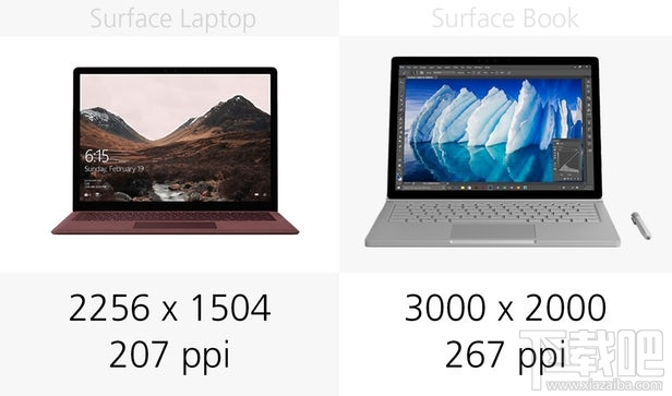 Surface Laptop和Surface Book规格参数对比