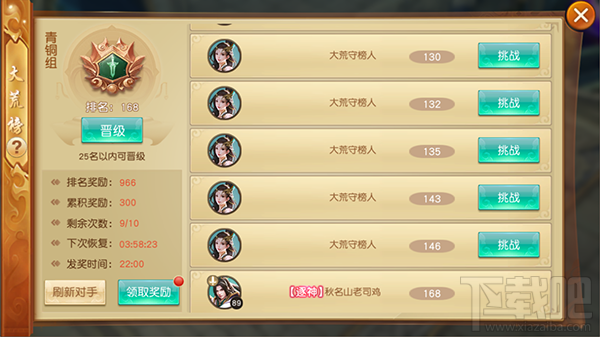 莽荒天下手游大荒榜 莽荒天下手游大荒榜详解