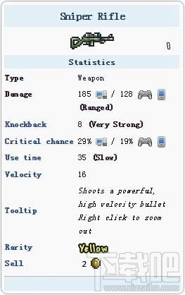 泰拉瑞亚狙击步枪怎么获得?泰拉瑞亚狙击步枪获得方法