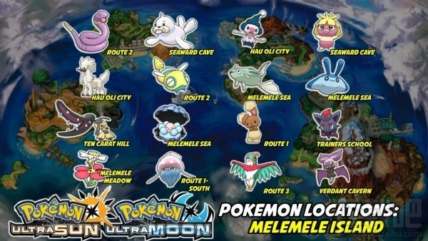 精灵宝可梦究极日月新增精灵位置在哪?口袋妖怪究极日月新增精灵分布图