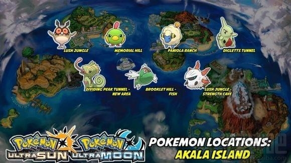 精灵宝可梦究极日月新增精灵位置在哪?口袋妖怪究极日月新增精灵分布图