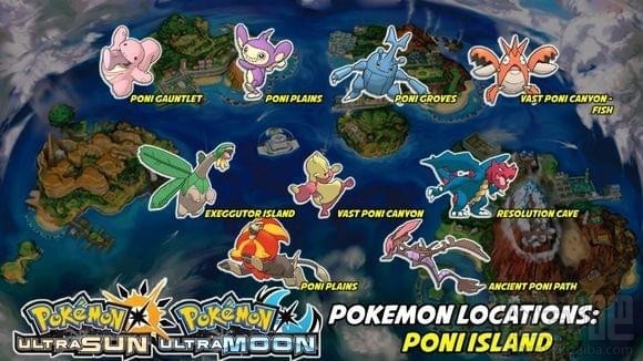 精灵宝可梦究极日月新增精灵位置在哪?口袋妖怪究极日月新增精灵分布图