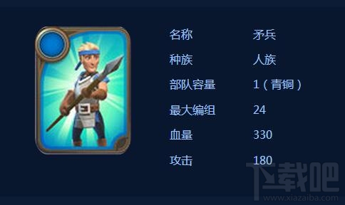 剑与家园矛兵技能属性怎么样?