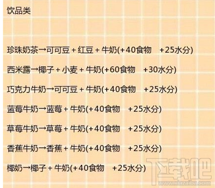 创造与魔法饮品类食谱怎么制作?