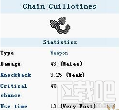 泰拉瑞亚锁链断头台怎么样?