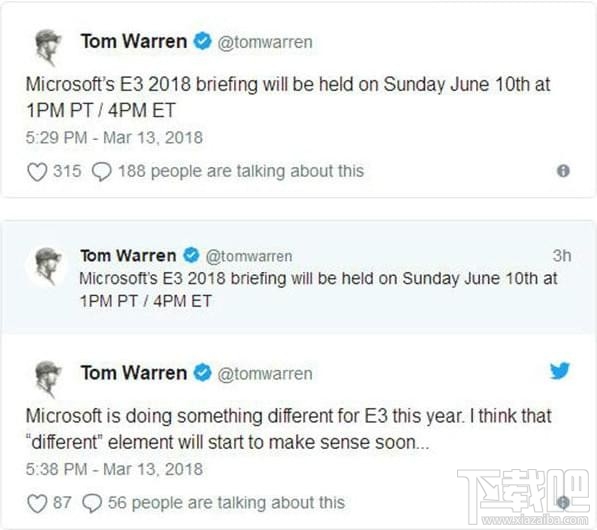 微软e3发布会2018时间什么时候?