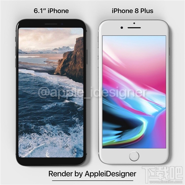 2018iPhone概念图:6.1寸 18:9全面屏