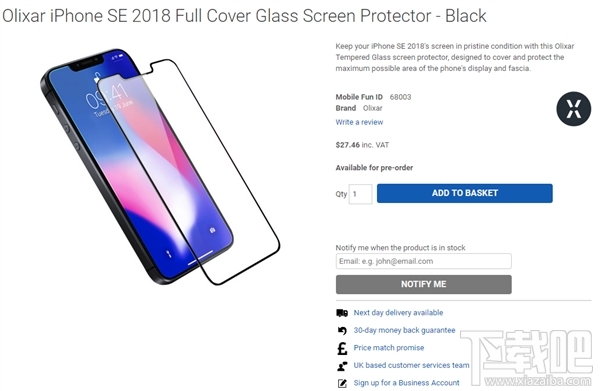 2018iPhoneSE2渲染图外形爆光:全面屏+刘海屏