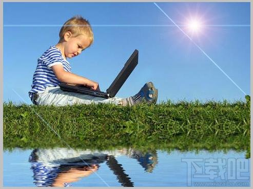 Photoshop cs5之如何保存镜头光晕效果