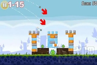 《愤怒的小鸟》图示流程攻略：1-15