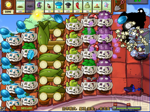 植物大战僵尸生存模式攻略 屋顶(困难)