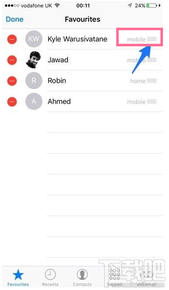 iphone6s电话应用3D Touch菜单怎么添加联系人 教你添加“喜欢的人”到电话应用菜单方法