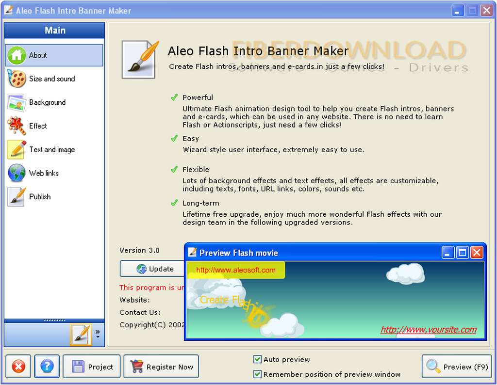 Aleo Flash Intro Banner Maker4.1 官方版