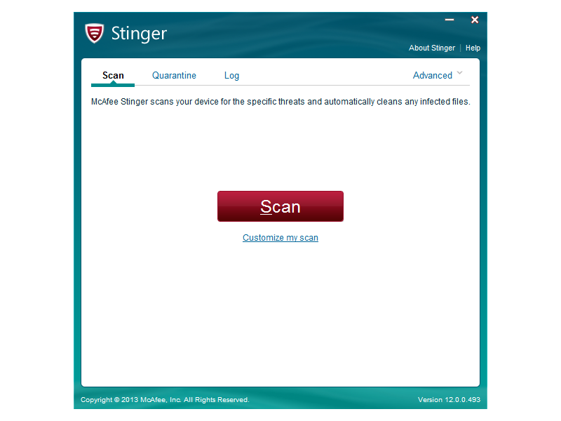 McAfee Stinger12.1.0 官方版
