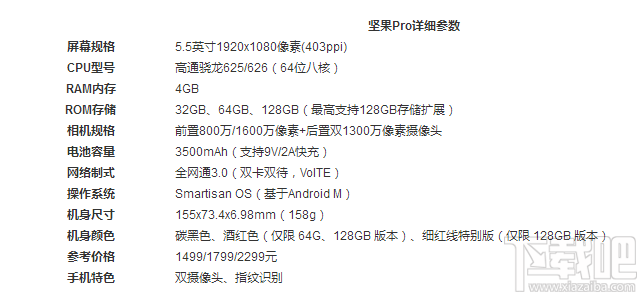 坚果pro和红米note4x哪个好?红米note4x和坚果Pro区别对比
