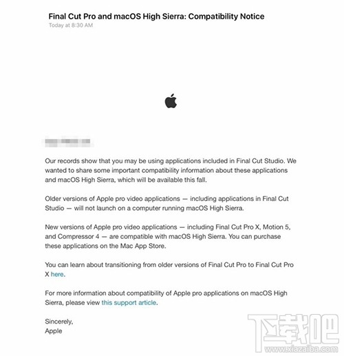 注意啦!这些专业应用无法兼容macOS High Sierra