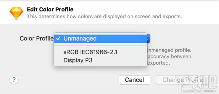 Sketch怎么转换文档色彩空间?