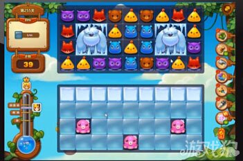 开心消消乐怎样同时消除关卡存在的雪怪