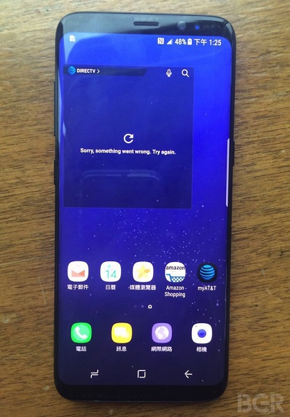 外媒曝光 Galaxy S8 真机亮屏图