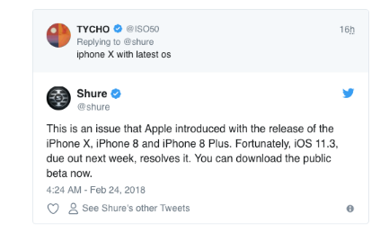 苹果配件商：iOS11.3正式版将于下周发布