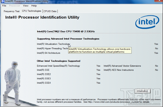 Intel Processor Frequency ID Utility(1)