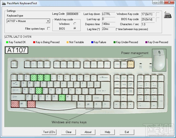 PassMark KeyboardTest(3)