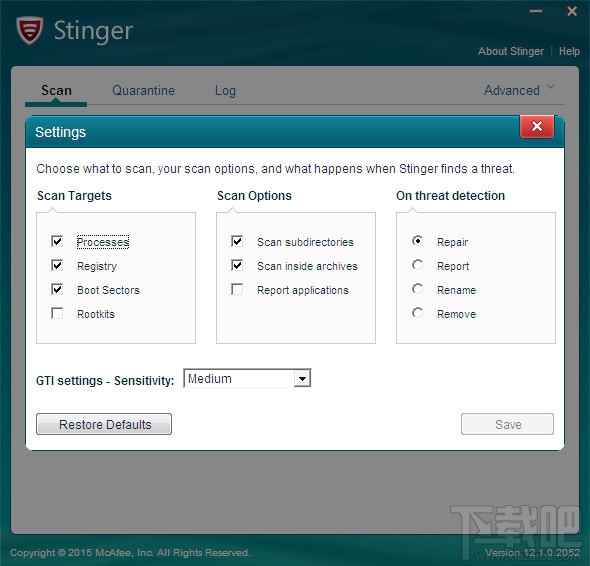 McAfee AVERT Stinger(3)