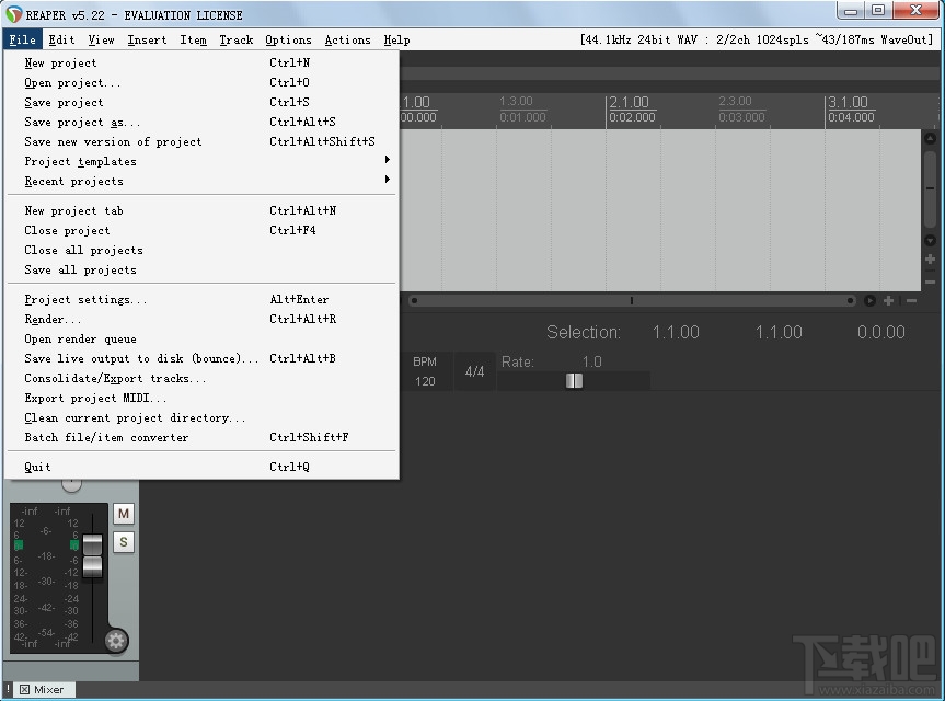 Reaper(音频录制编辑)(3)