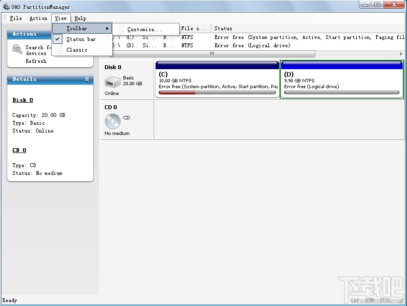 O&O PartitionManager(2)