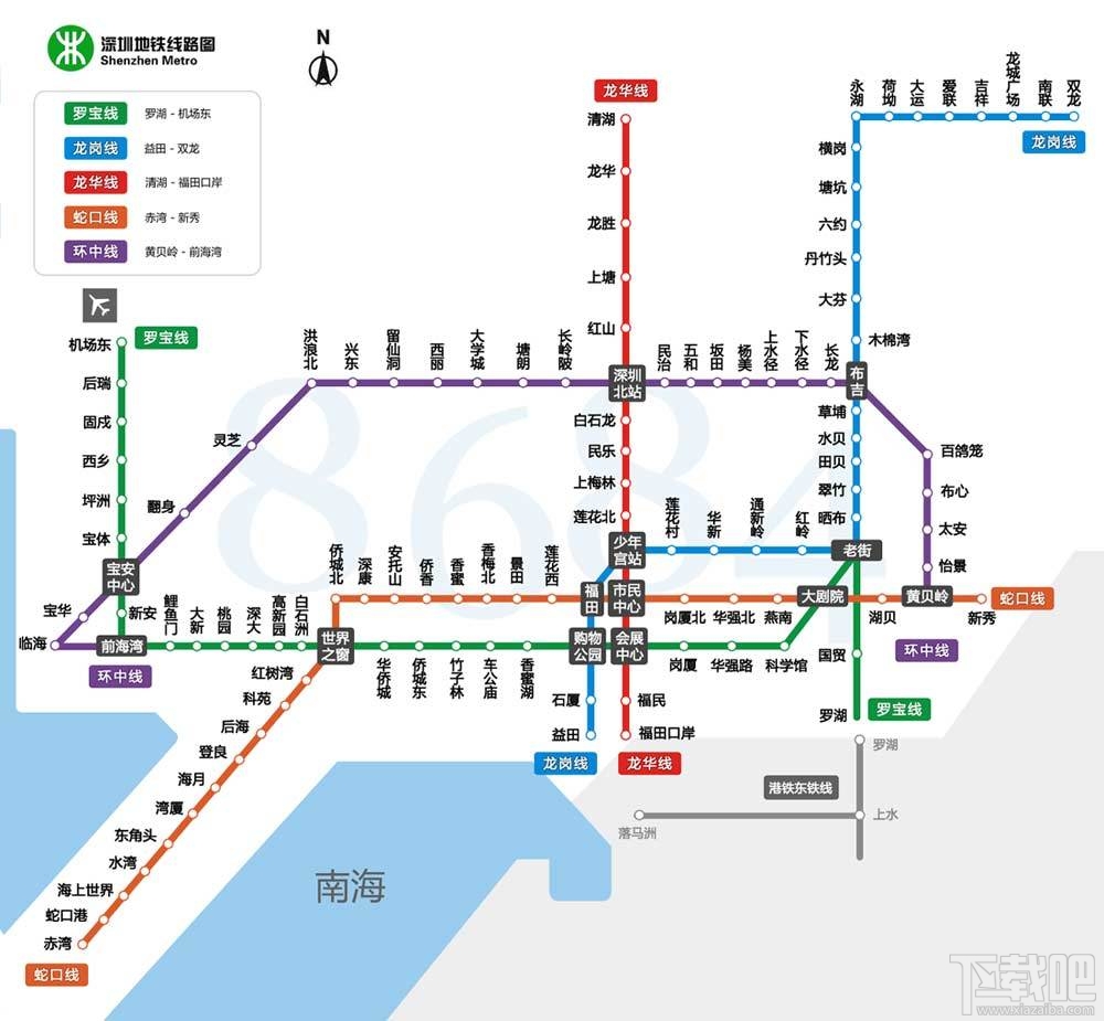 深圳地铁线路图(2)