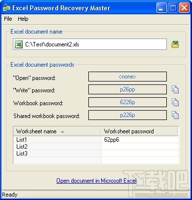 Excel Password Recovery(3)