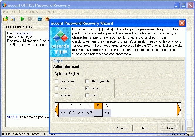 Accent OFFICE Password Recovery(办公密码恢复软件)(3)