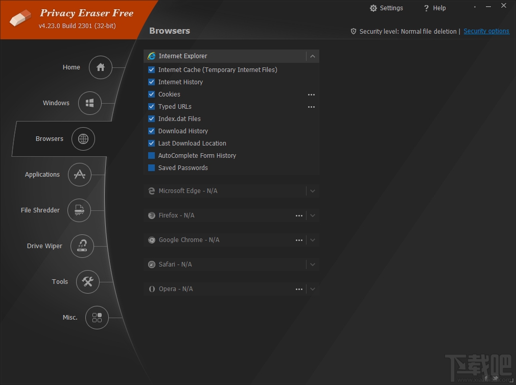 Privacy Eraser free(历史记录清除软件)(2)