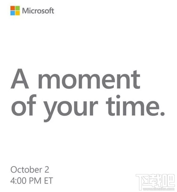 微软Surface系列新品发布会:10月2日见