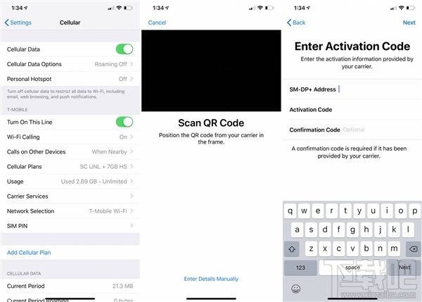 iOS12.1测试版开启新iPhone eSIM卡功能:需等待确认