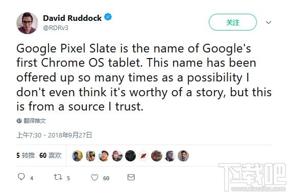 谷歌要推出首款官方Chrome OS平板Pixel Slate