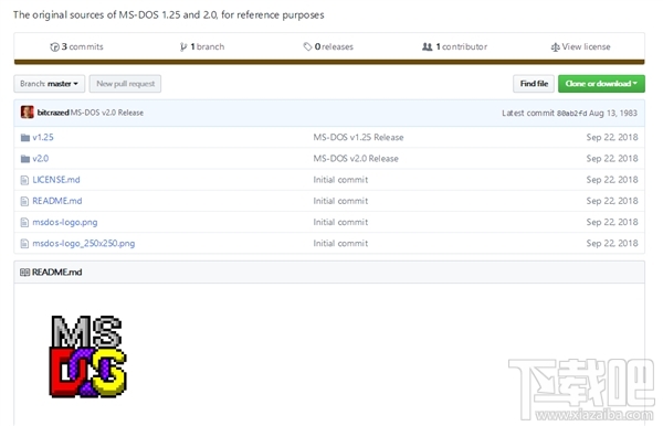 微软MS-DOS 1.25/2.0重新开源:已诞生36年